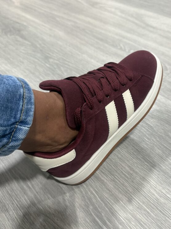 Zapatillas dadidas  Burdeos - Imagen 2