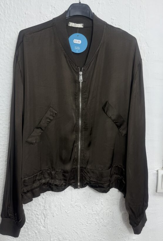Chaqueta bomber satén - Imagen 2