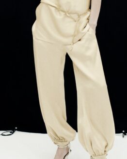 Pantalón bombacho satinado