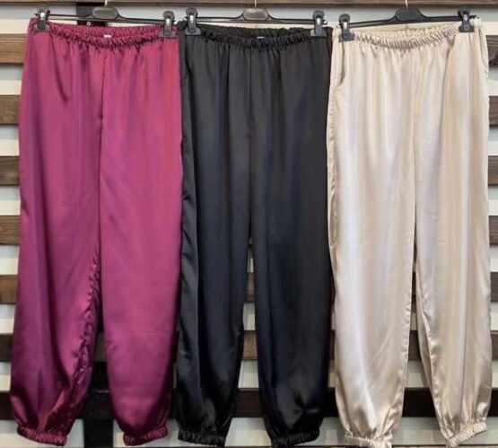 Pantalón bombacho satinado - Imagen 2